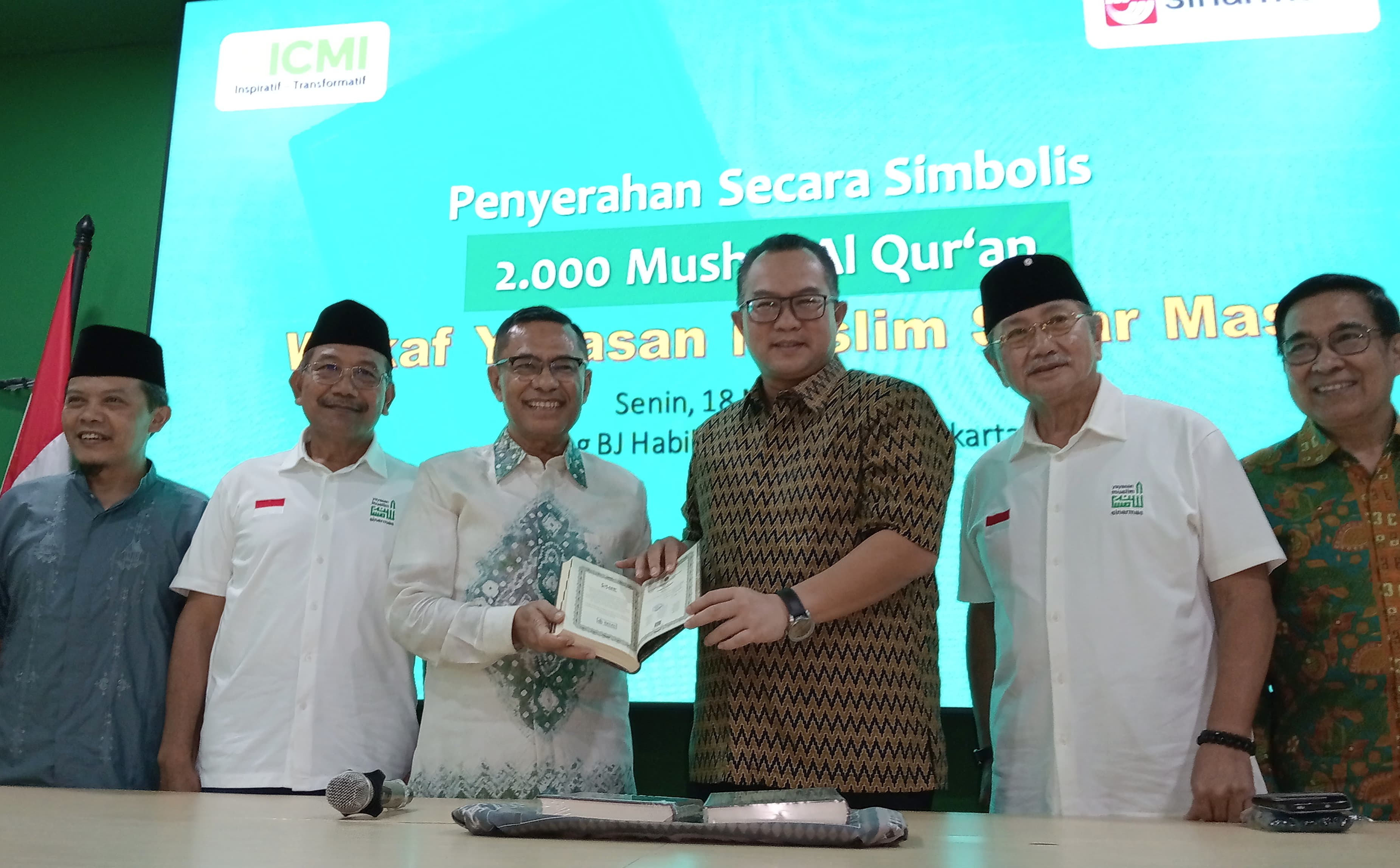 Sambut Ramadan, ICMI dan Yayasan Muslim Sinar Mas Kerjasama Distribusikan Ribuan Mushaf Al-Quran Secara Gratis
