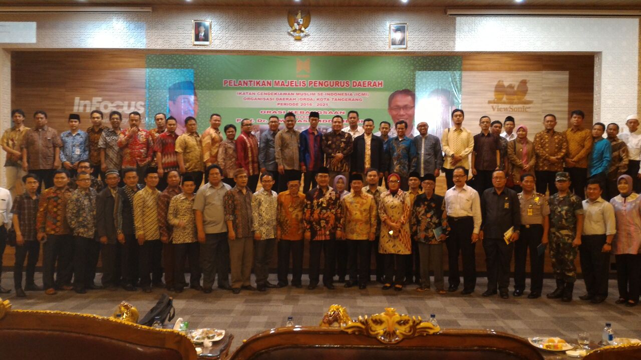 Foto Bersama Ketum ICMI dan Orda Kota Tangerang