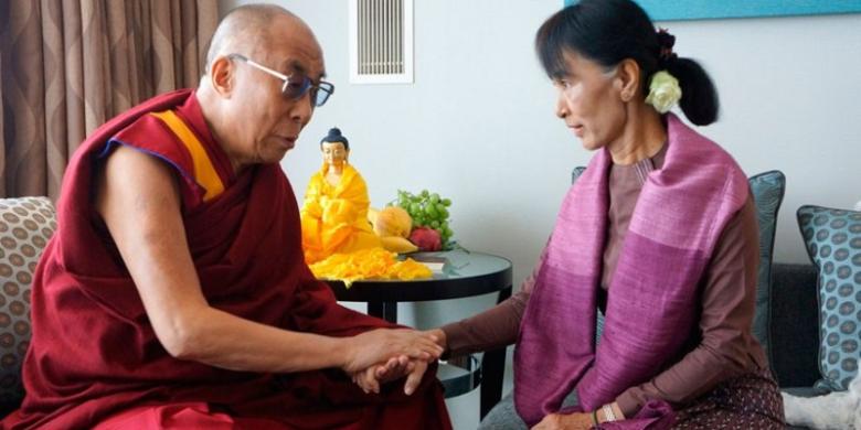 Dalai Lama Kecewa Pada Aung San Suu Kyi Soal Rohingya