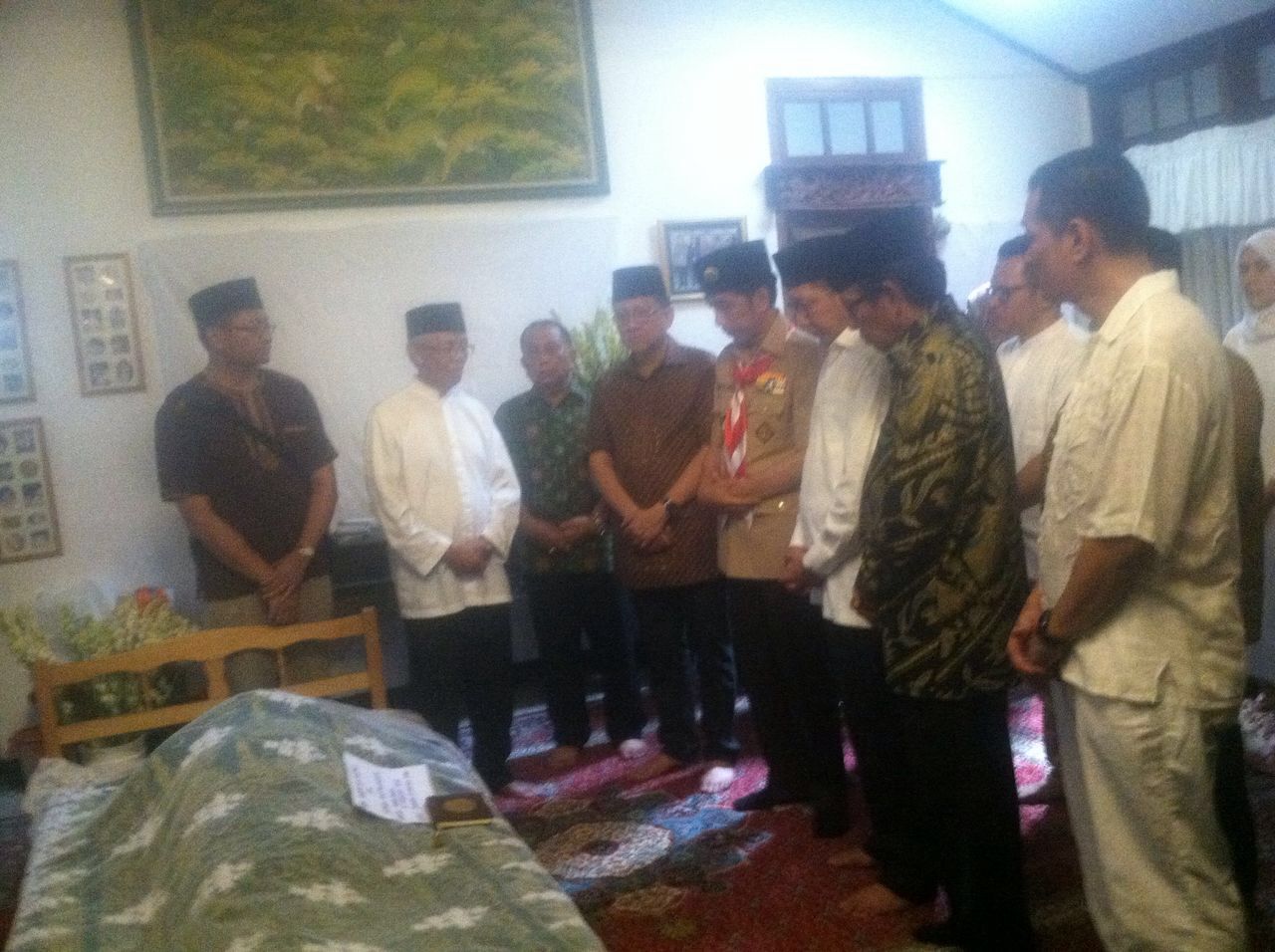 suasana penghormatan terakhir dari TNI