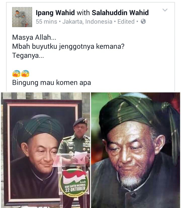 Jenggot Buyutnya Hilang Di Hari Santri, Cucu KH Hasyim Asy'ari Protes